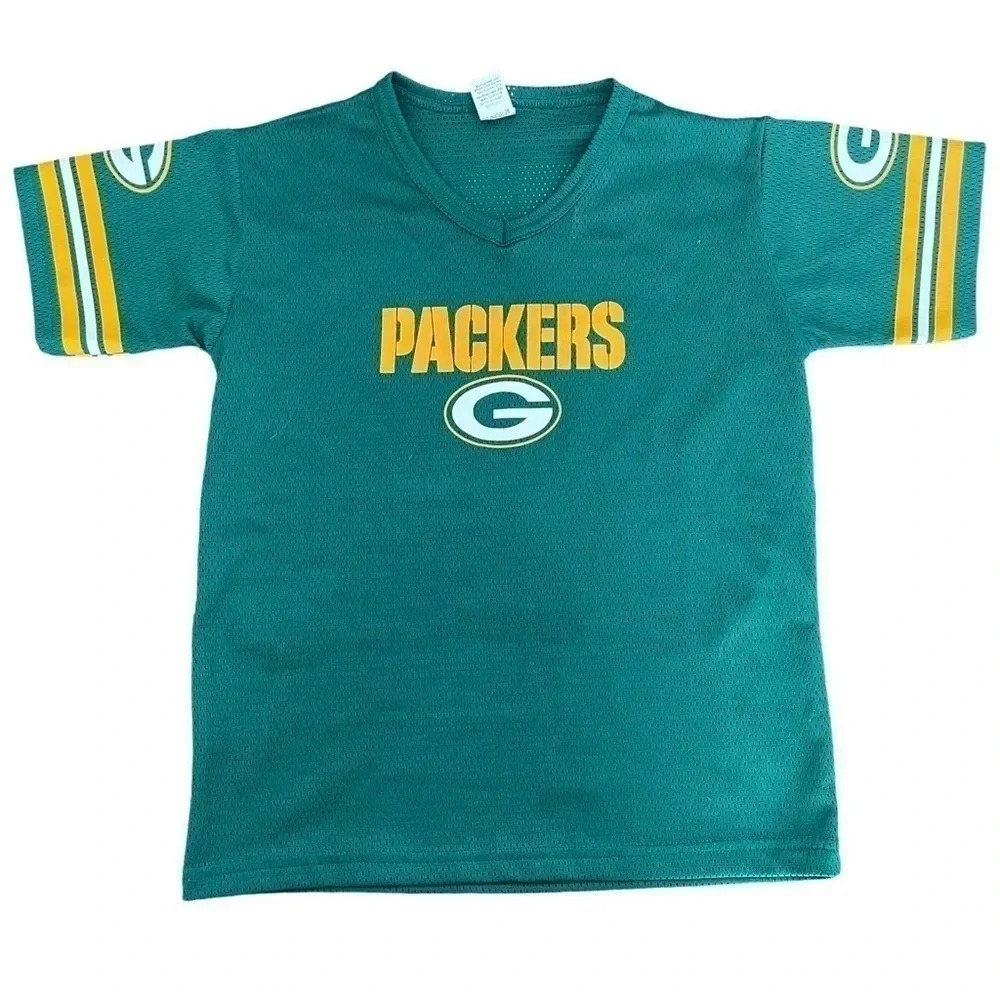Green Bay Packers mesh jersey shirt. Youth M, Women’s S/M.